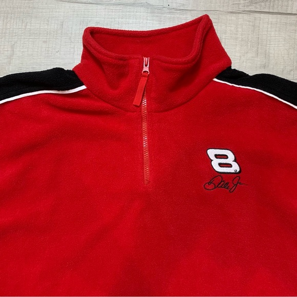 Vintage Nascar Dale Earnhardt Jr. Winner's Circle 1/4 Zip Fleece Pullover Size L - Picture 8 of 9